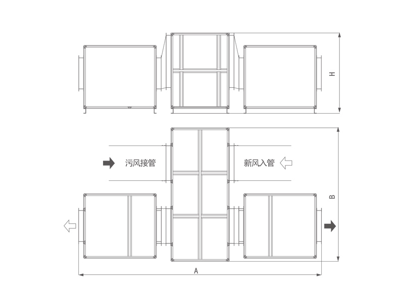 聊城大型组合式全热交换器